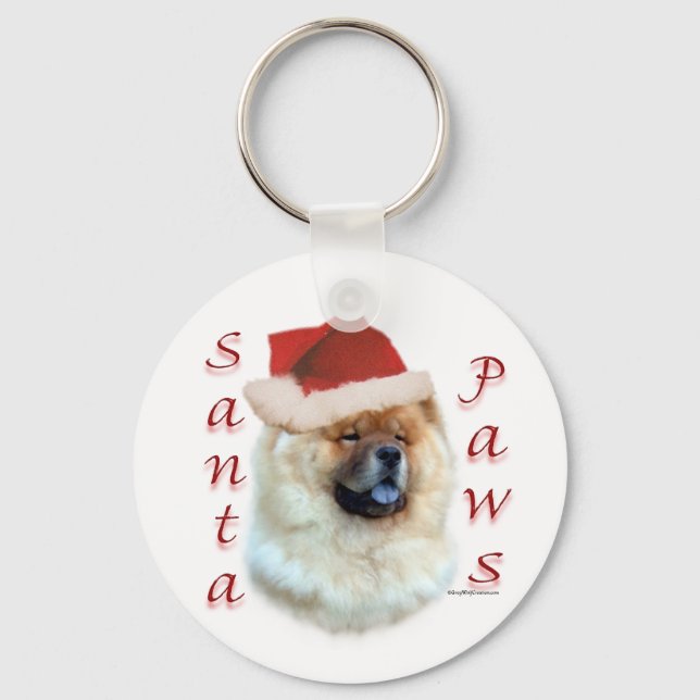Llavero Chow Chow Santa Paws (Anverso)