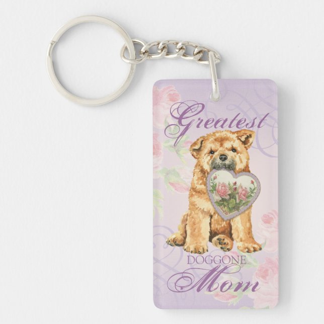 Llavero Chow Heart Mom (Frente)