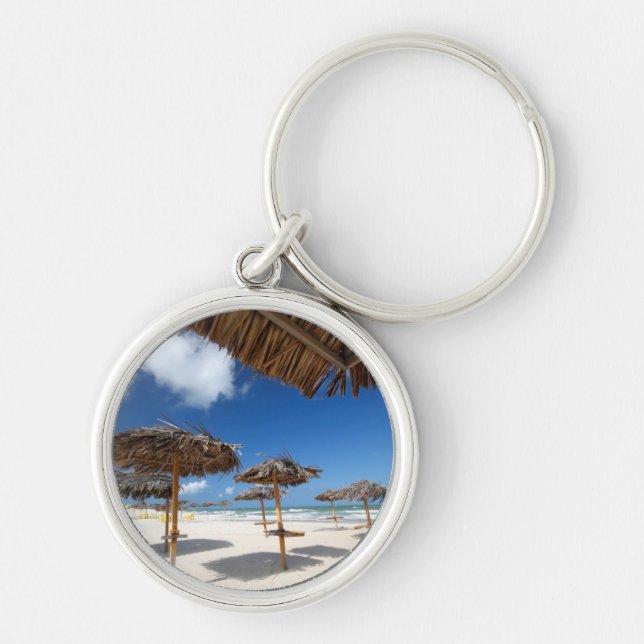 Llavero Chozas |Brazil de la playa (Frente)