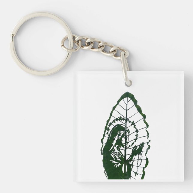 Llavero Christ Carved on a Leaf  (Frente)