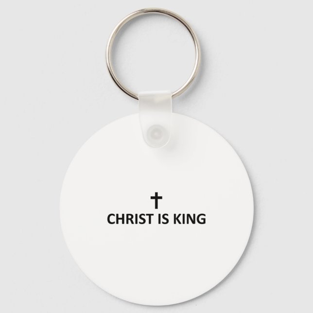 Llavero Christ Is King Subtle Minimal Christian Faith Reli (Anverso)