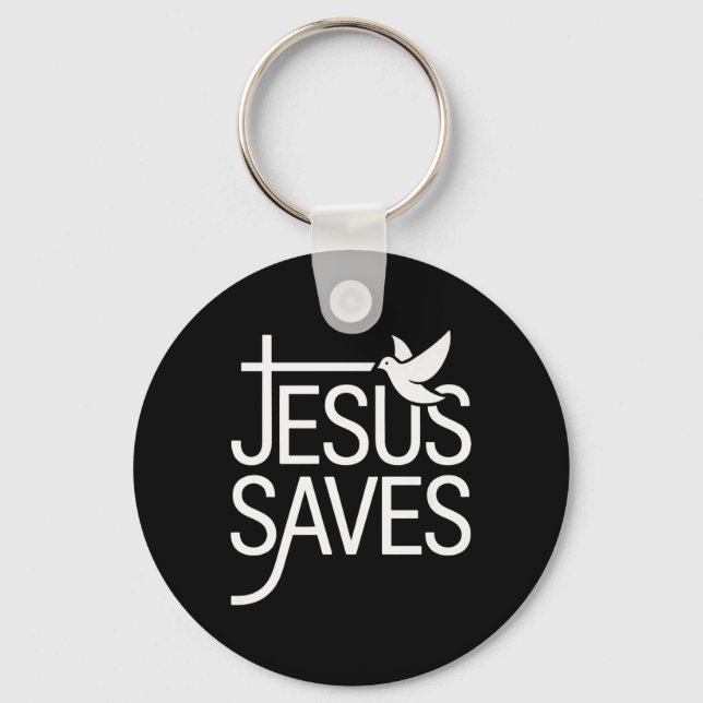 Llavero Christan Jesus Saves Premium (Anverso)