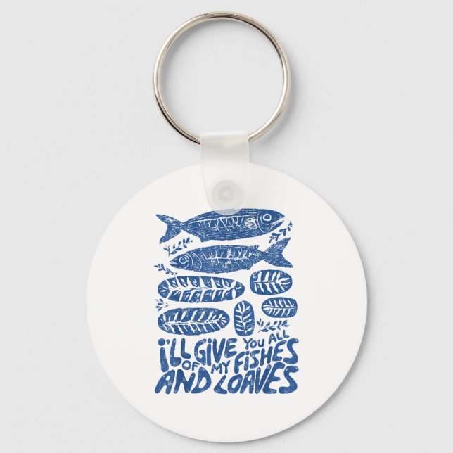 Llavero Christian 2 Fishes 5 Breads 5000 Against  (Anverso)