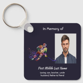 Llavero Christian Memorial Keepsake Hockey Player Sport