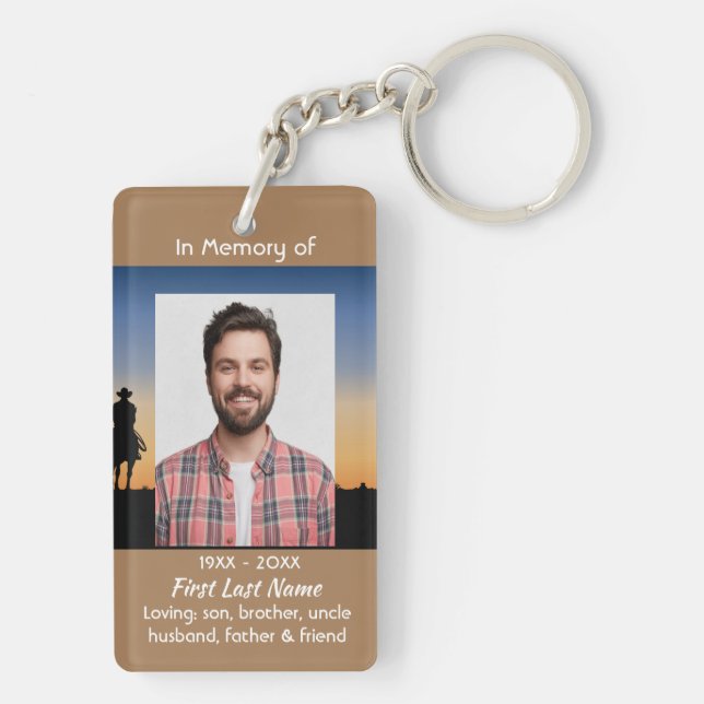 Llavero Christian Memorial Western Horse Back Riding  (Atrás)