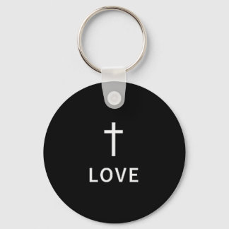 Llavero Christian Minimal Cross Love Subtle Religious Mode