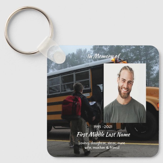 Llavero Christian School Bus Driver  Memorial Keepsake  (Anverso)