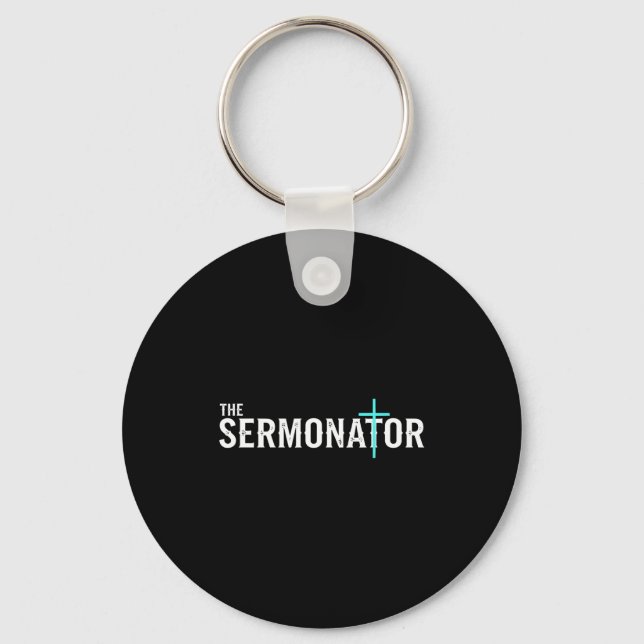 Llavero Christian The Sermonator - Pastor &amp; Preacher C (Anverso)