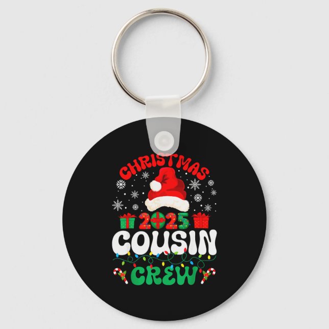 Llavero Christmas 2025 Cousin Crew Xmas Funny Matching Fam (Anverso)
