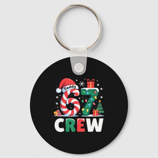 Llavero Christmas 67 Crew Daddy 6-7 Funny Matching Candy H (Anverso)