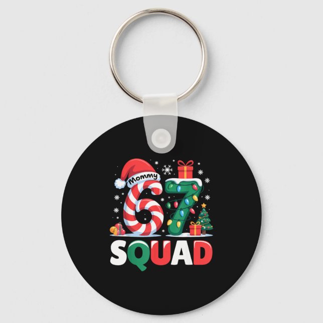 Llavero Christmas 67 Squad Mommy 6-7 Funny Matching Candy  (Anverso)