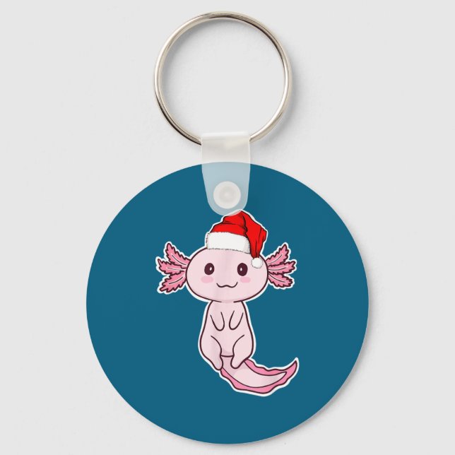 Llavero Christmas Axolotl  (Anverso)