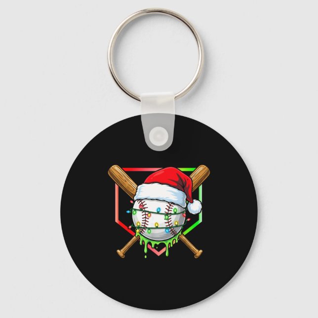 Llavero Christmas Baseball Drip Ice Cream Drip Baseball Lo (Anverso)