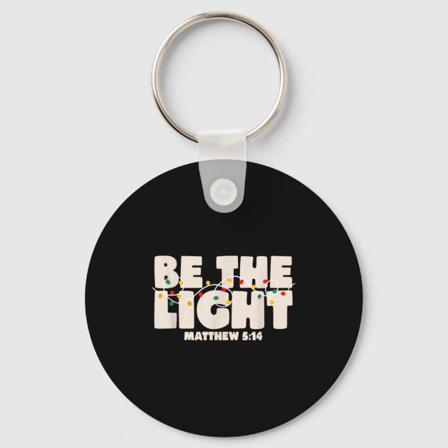 Llavero Christmas Bible Verse Be The Light Matthew 5_14  (Anverso)