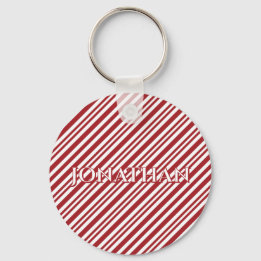 Llavero Christmas Candy Cane Stripes keychain