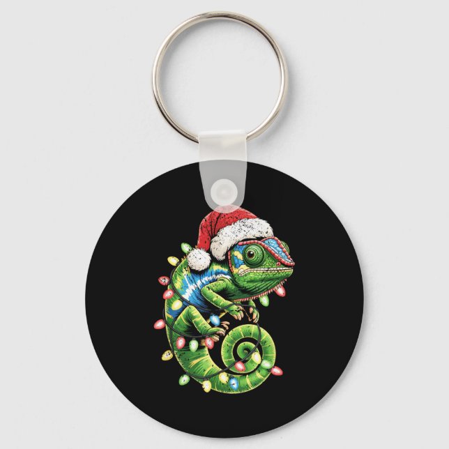 Llavero Christmas Chameleon Toddler Kids Boys Christmas Xm (Anverso)