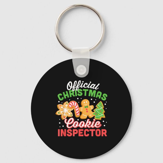 Llavero Christmas Cookie Inspector Dad  (Anverso)