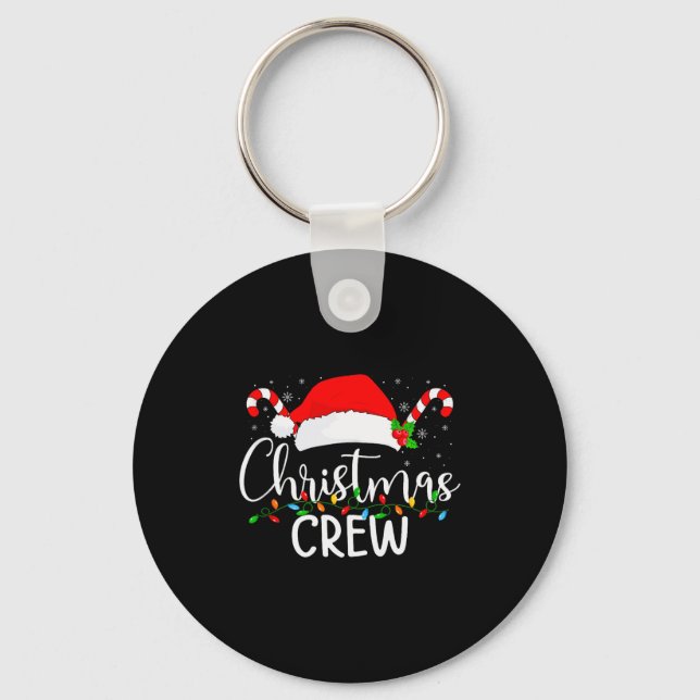 Llavero Christmas Crew Matching Family Group Holiday Xmas  (Anverso)