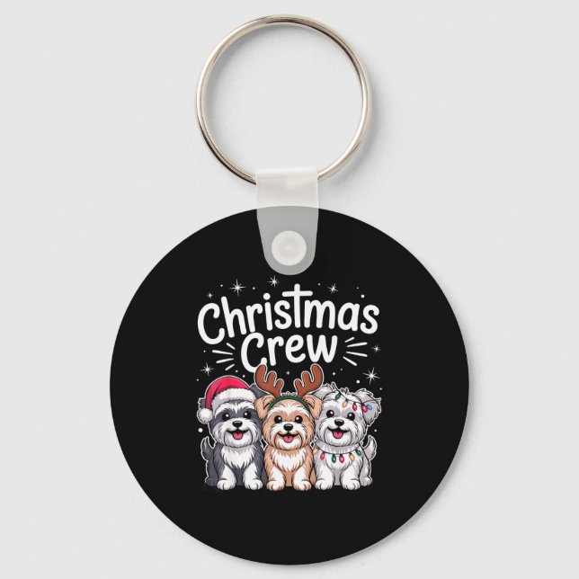 Llavero Christmas Crew Xmas Puppy Dog Breed Funny Christma (Anverso)