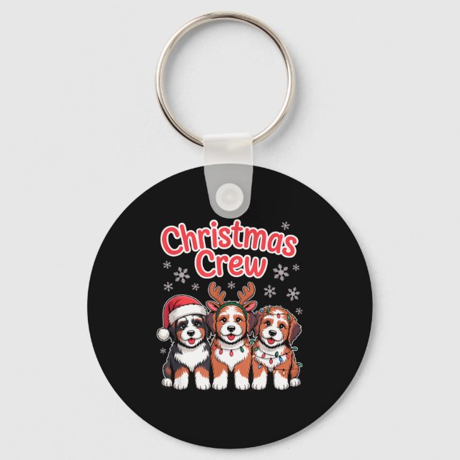 Llavero Christmas Crew Xmas Puppy Dog Funny Christmas Bern (Anverso)