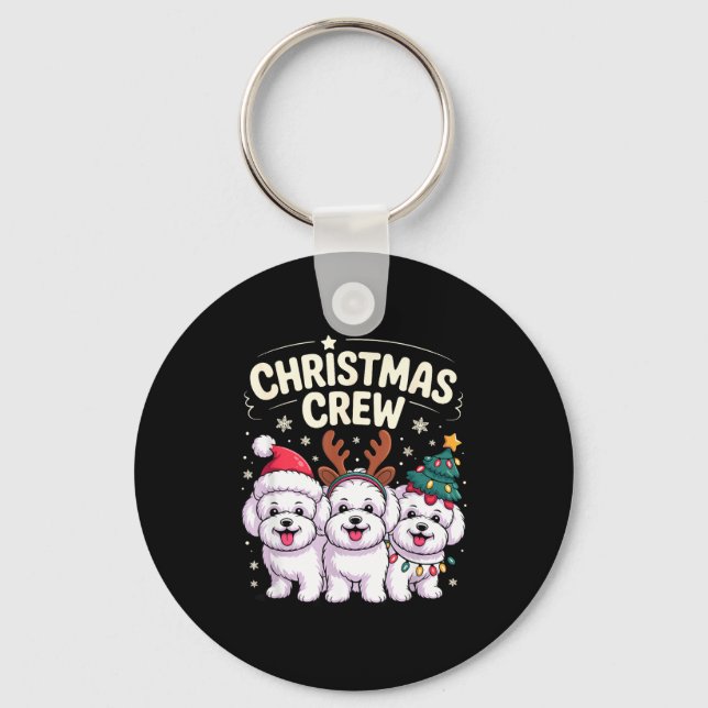 Llavero Christmas Crew Xmas Puppy Dog Funny Christmas Bich (Anverso)