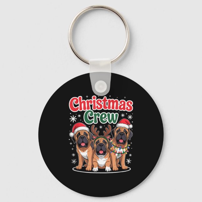 Llavero Christmas Crew Xmas Puppy Funny Christmas English  (Anverso)