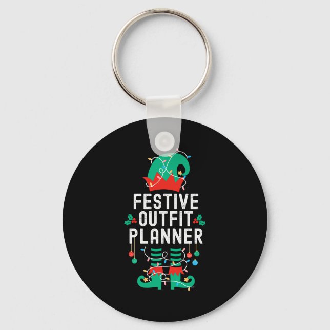 Llavero Christmas Elf Office Team Party Family Matching _1 (Anverso)