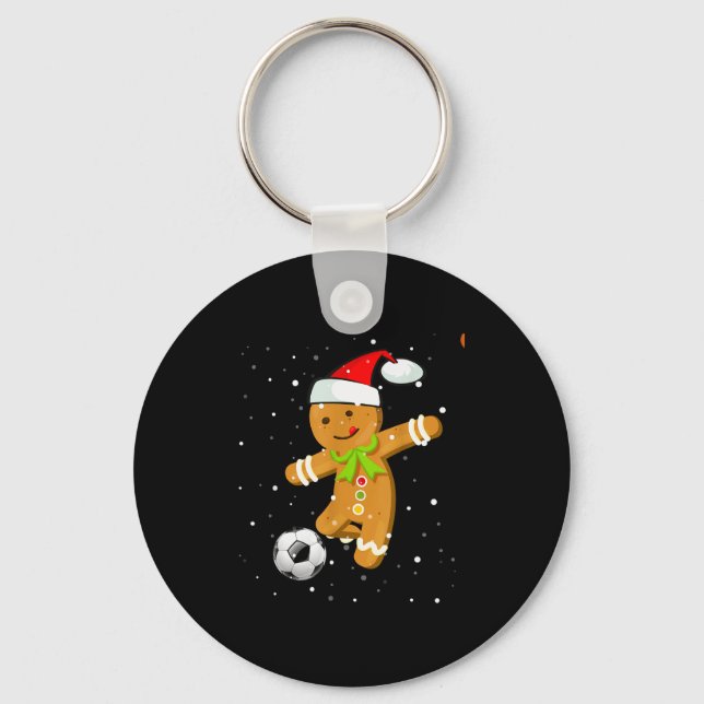 Llavero Christmas Football Soccer Gingerbread Player  (Anverso)