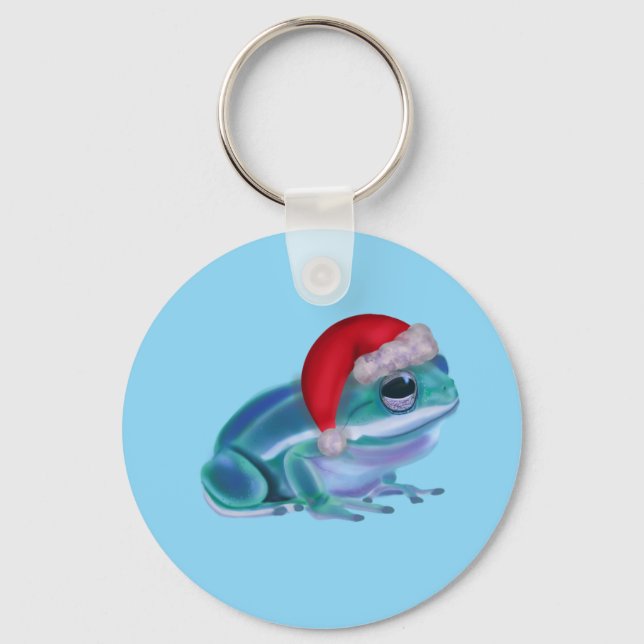 Llavero Christmas frog (Anverso)