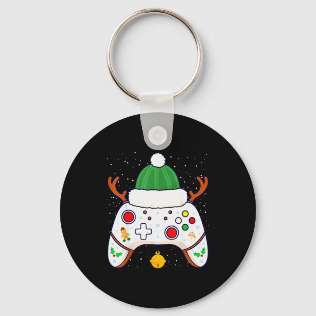 Llavero Christmas Gamer Video Game Controller Gamepad  (Anverso)