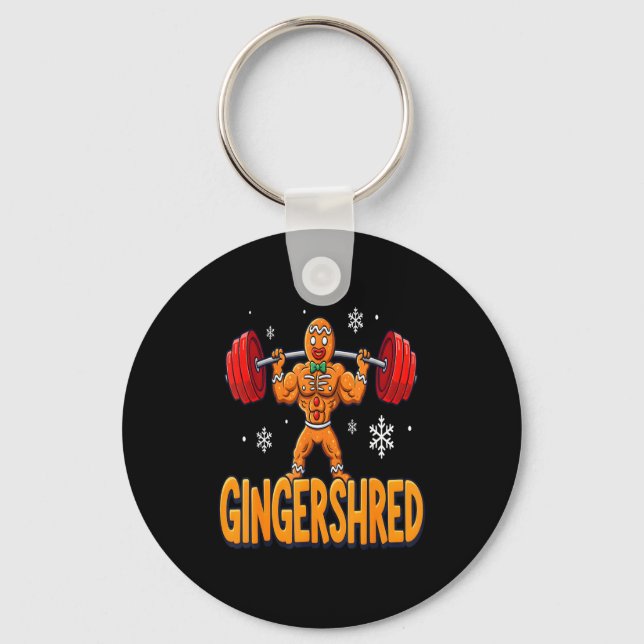 Llavero Christmas Gingershred Gym Bodybuilding Funny Ginge (Anverso)