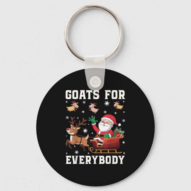 Llavero Christmas Goats Uni-kids Christmas Goat Funny , Bl (Anverso)
