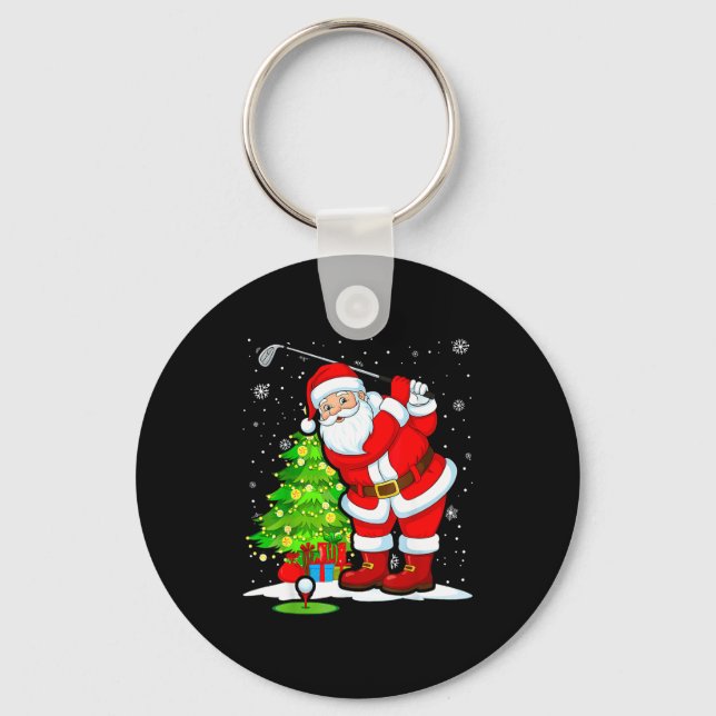 Llavero Christmas Golf Santa Golfer Xmas Funny Christmas G (Anverso)