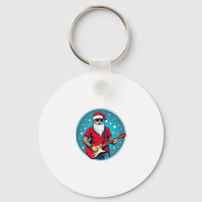 Llavero Christmas guitarist  Rockmusic Christmas (2) (Anverso)