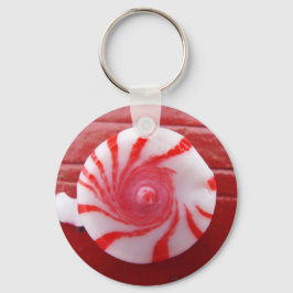 Llavero Christmas Holiday festive peppermint swirl candy