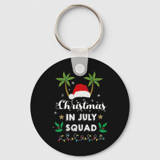 Llavero Christmas In July Squad Funny Summer Xmas Santa Ha