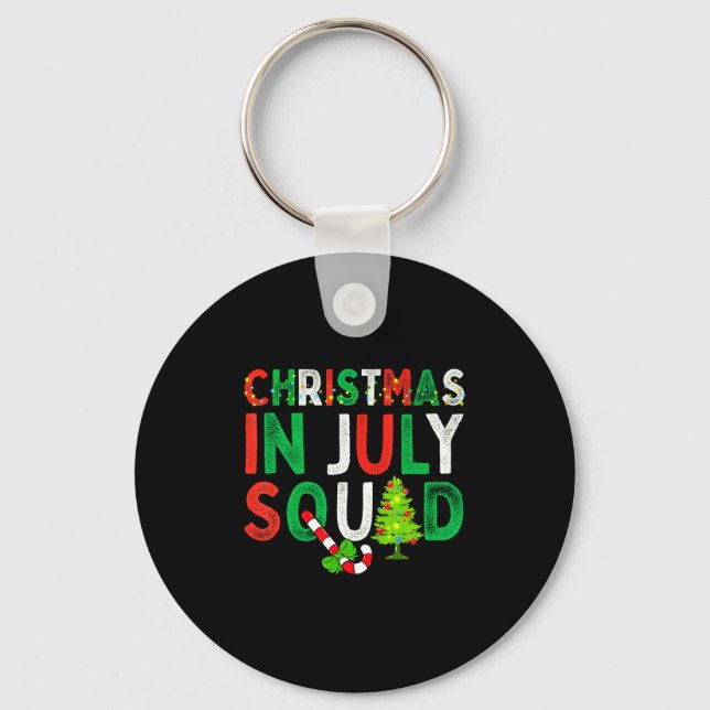 Llavero Christmas In July Squad Funny Xmas Men Women Kids  (Anverso)