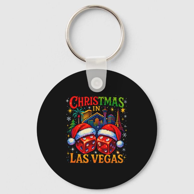 Llavero Christmas In Las Vegas Funny Holiday Design Long S (Anverso)
