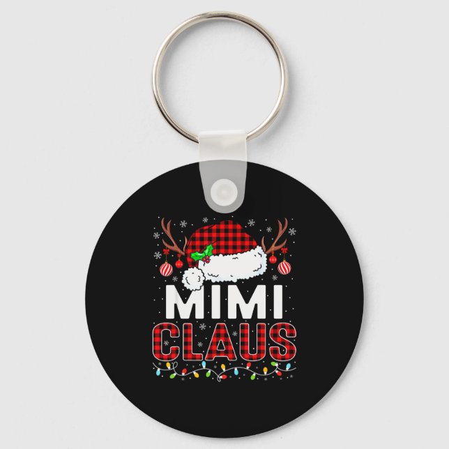 Llavero Christmas Lights Mimi Claus Family Matching Xmas P (Anverso)