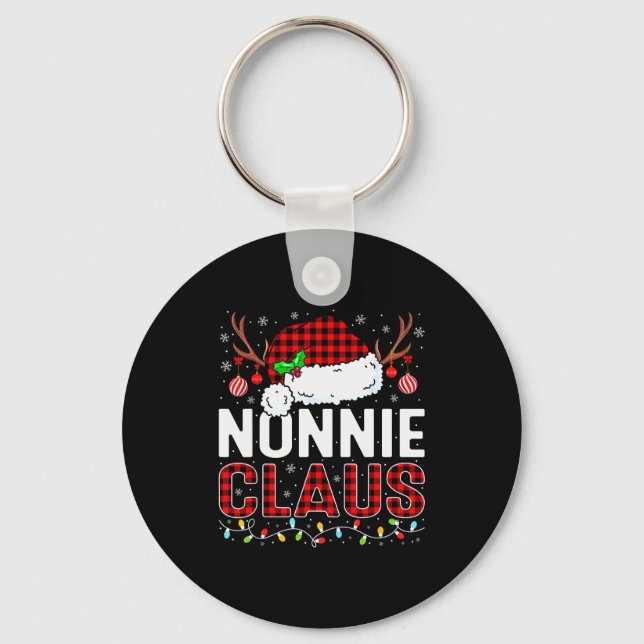 Llavero Christmas Lights Nonnie Claus Family Matching Xmas (Anverso)