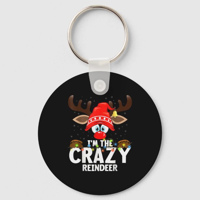Llavero Christmas Matching I'm The Crazy Reindeer  (Anverso)
