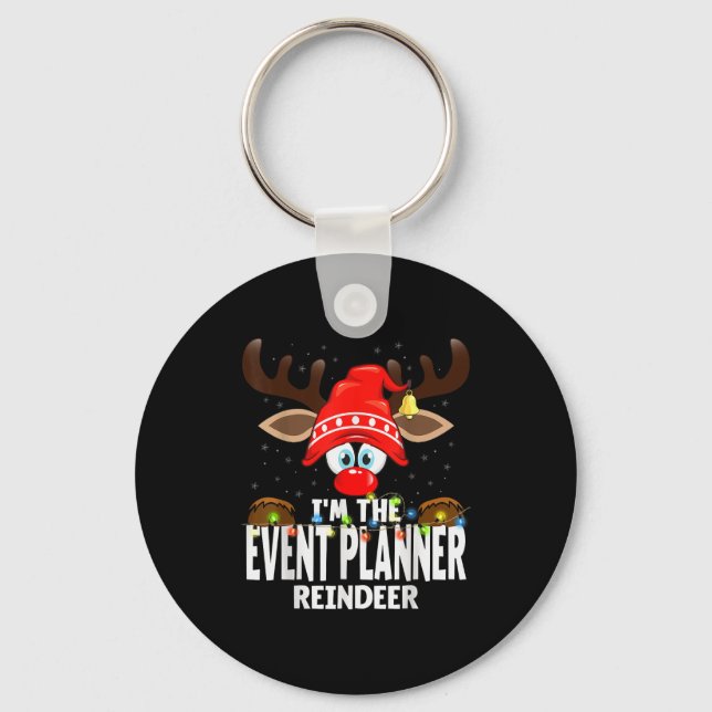 Llavero Christmas Matching I'm The Event Planner Reindeer  (Anverso)