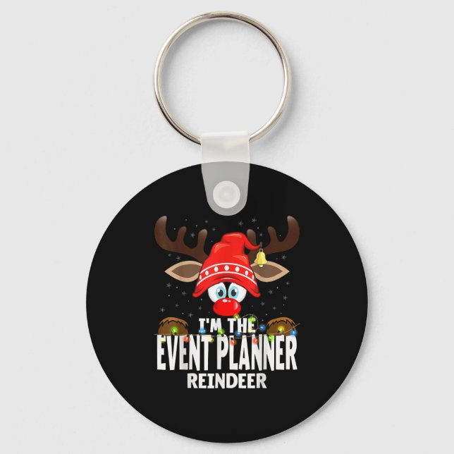 Llavero Christmas Matching I'm The Event Planner Reindeer  (Anverso)