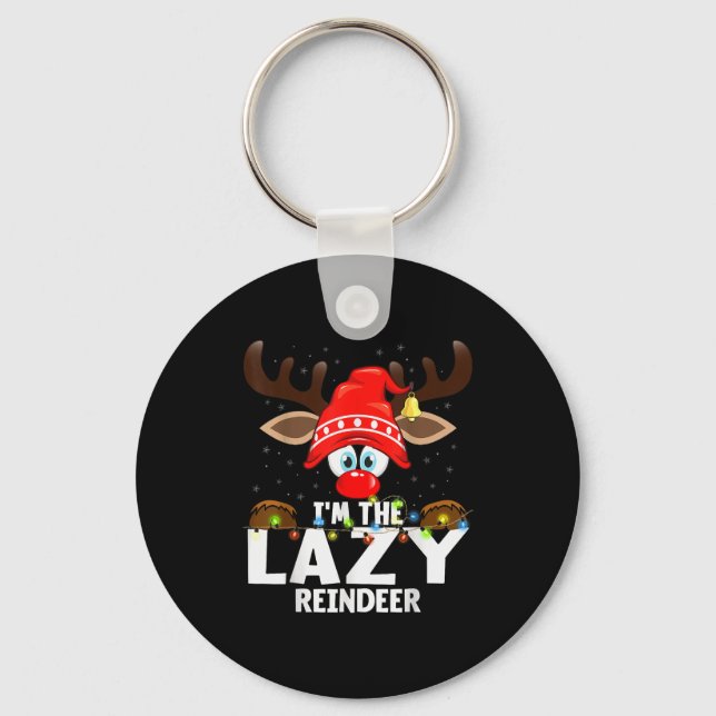 Llavero Christmas Matching I'm The Lazy Reindeer  (Anverso)