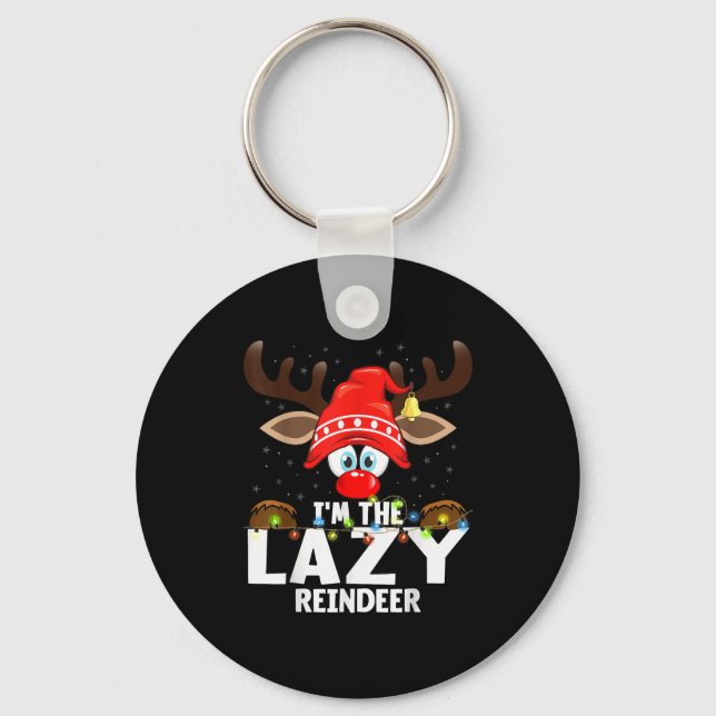 Llavero Christmas Matching I'm The Lazy Reindeer  (Anverso)