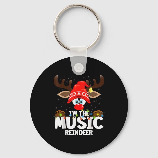 Llavero Christmas Matching I'm The Music Reindeer  (Anverso)