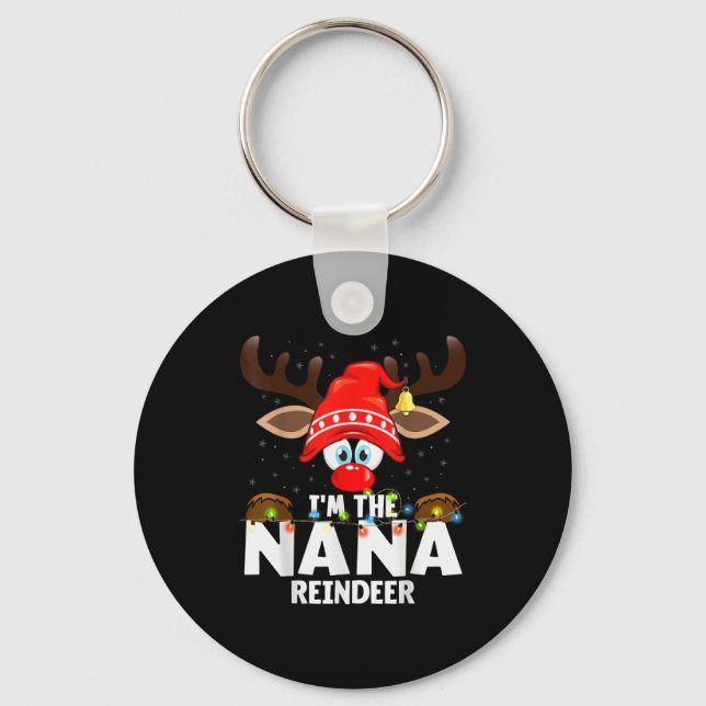 Llavero Christmas Matching I'm The Nana Reindeer  (Anverso)