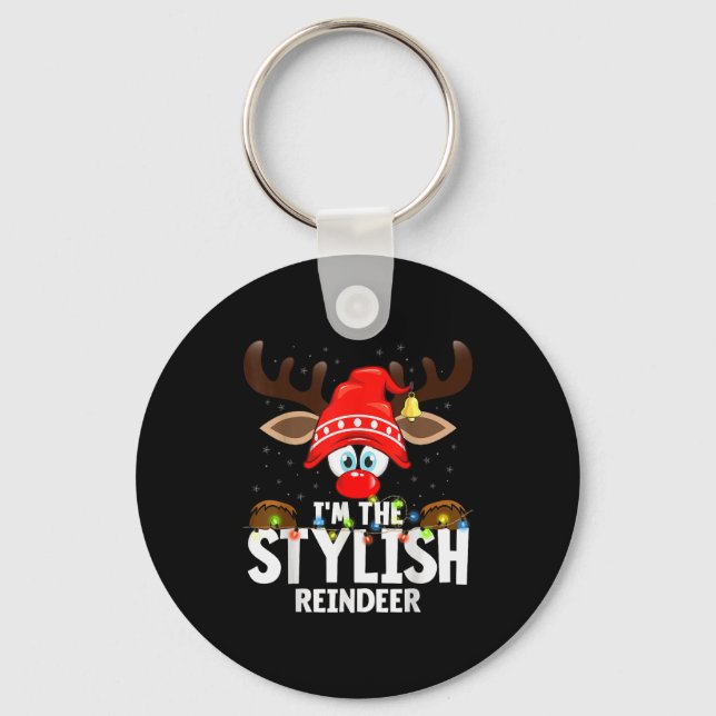 Llavero Christmas Matching I'm The Stylish Reindeer  (Anverso)