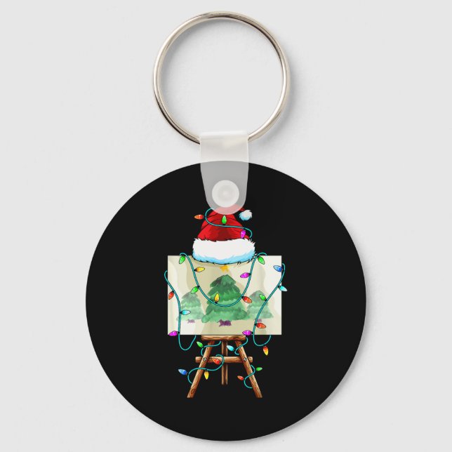 Llavero Christmas Painter Design _ Santa Xmas Paint Artist (Anverso)