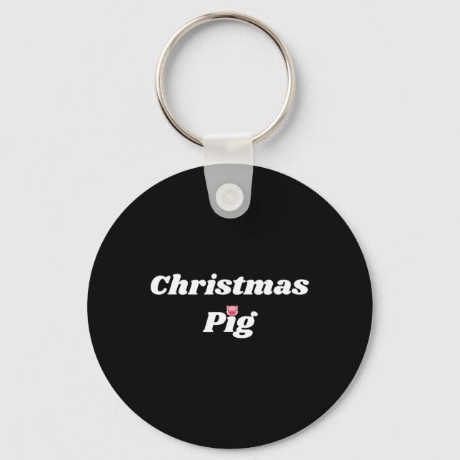 Llavero Christmas Pig - Pig And Piggy Gifts For Men And Wo (Anverso)